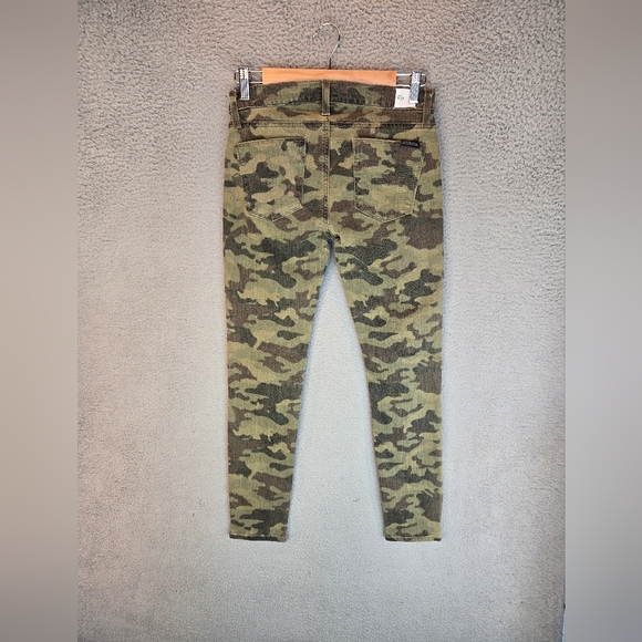 Hudson Crop Krista Womens Sz 27 Camo Super Skinny Stretch Low Rise Jeans - Picture 8 of 14